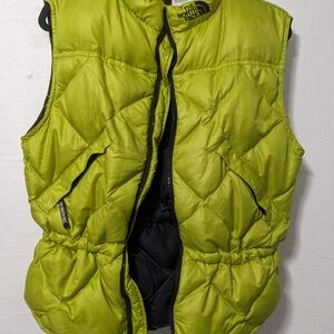 The North Face Neon Green Quilted Vest